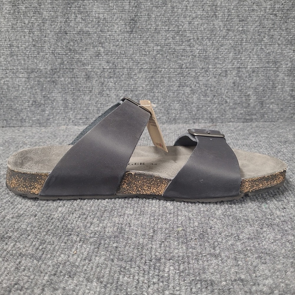 Haflinger Unisex Andrea Unlined Graphite Leather Sandals GRAPHITE EU 44/ US 11 - Picture 13 of 13